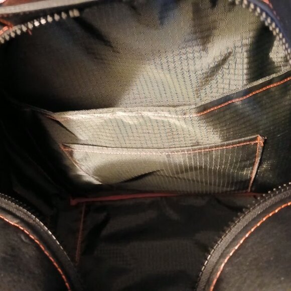 New Repurposed Anonymous Hoodie Backpack Black Bright Pink studded Oversized Bag - Picture 12 of 13